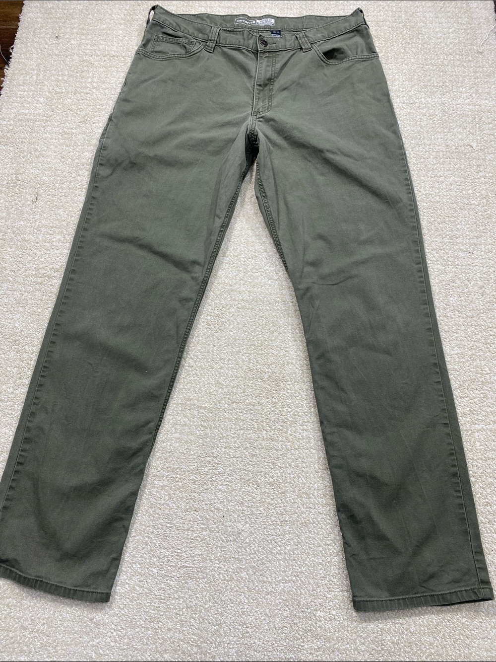 Carhartt Men's Olive Green Straight Fit Work Pants Size 36/34 straight cut relax - Picture 5 of 16